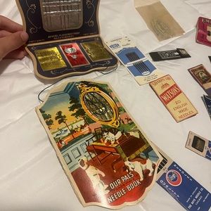 Lot of vintage sewing needles and others!